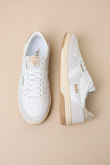 Hawk White Multi Color Block Suede Sneakers