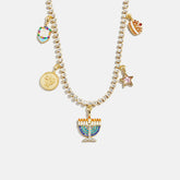 Happy Hanukkah Kids' Charm Necklace - Menorah