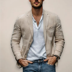Men’S Linen Blazer – Lightweight Comfortable, Elegant Summer Style