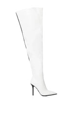 Azalea Wang Neapolitan Black And White Two Toned Boot