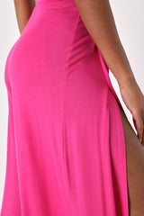 Knockout Fuchsia Wide-Leg Pants