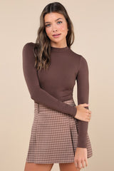 Anything is Posh-ible Brown Top
