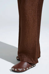 Azalea Wang Rayne Brown Flat