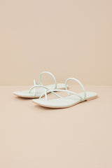 Leanna Cucumber Strappy Slide Sandals