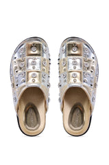 Azalea Wang Anslie Gold Slip On Flat