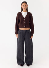 Ashby Knit Sweater - Chocolate