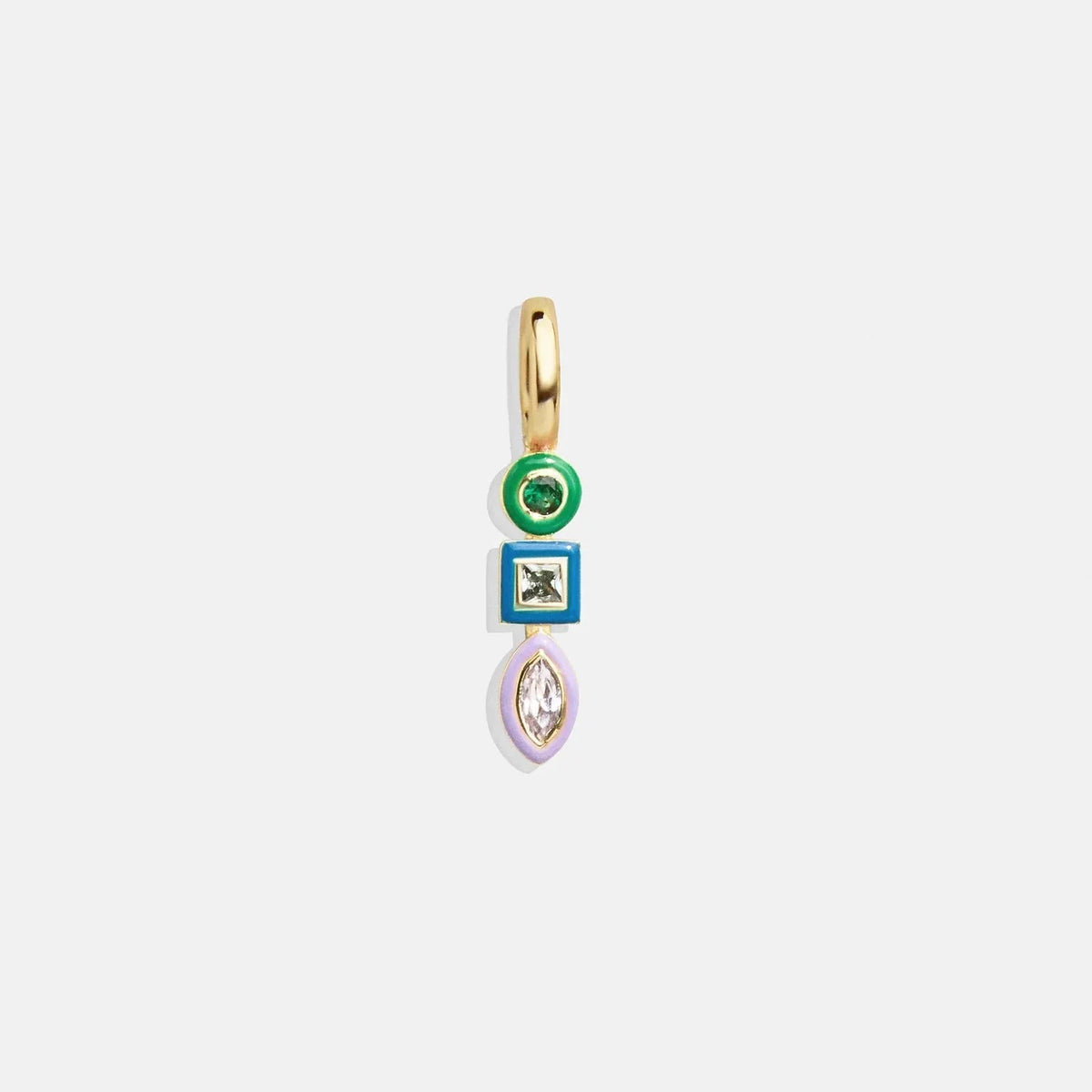 Jeweled Cluster Charm - Multi/Gold