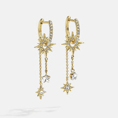 Galaxy Earrings - Gold/Pavé
