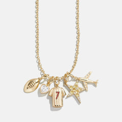 Jersey Custom Cluster Charm - Red
