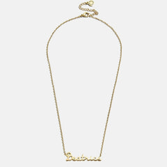 Kids’ Custom Nameplate Necklace - Cursive