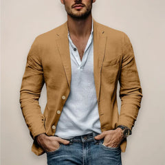 Men’S Linen Blazer – Lightweight Comfortable, Elegant Summer Style